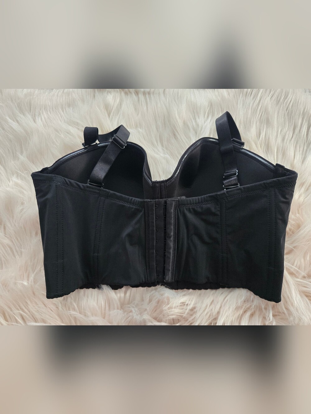 SheCurve Black Adjustable Longline Bra - NWT - 36F - Picture 3 of 11